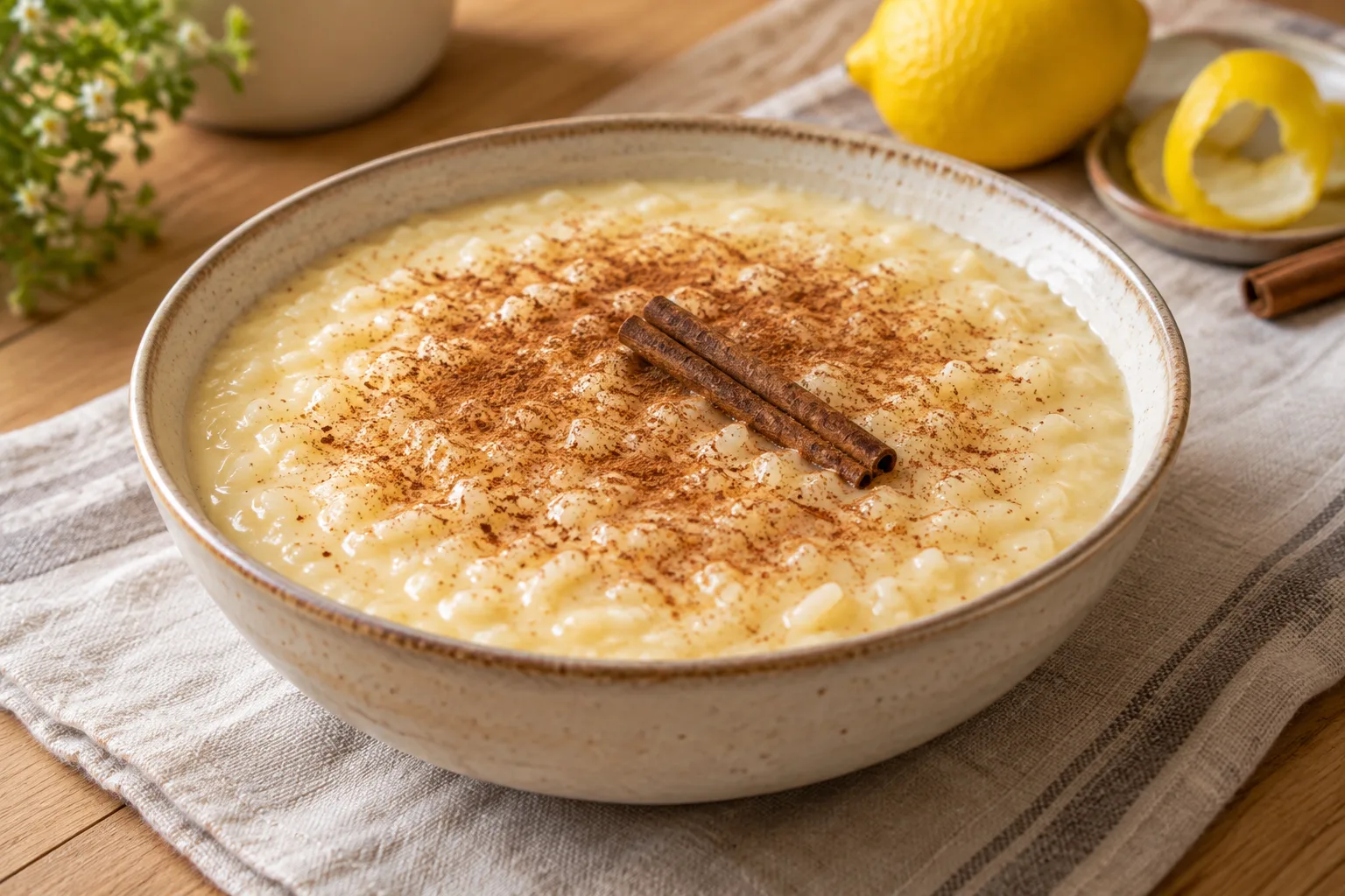 Arroz doce portoghese con tuorli