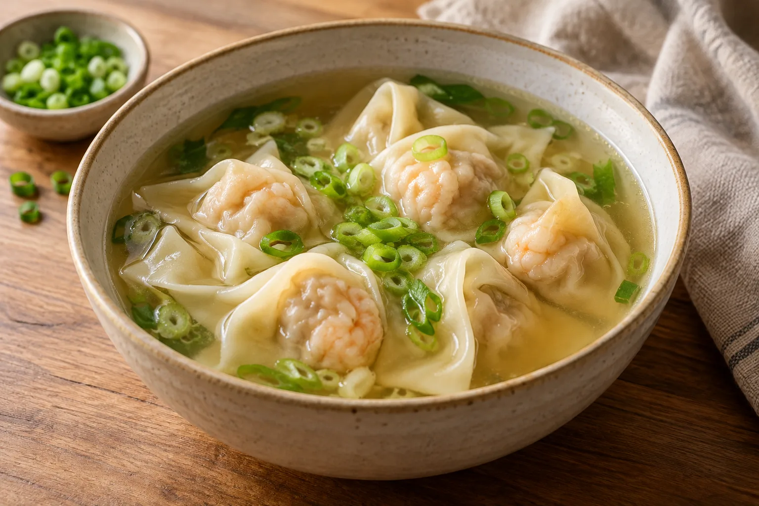 Pork and shrimp wonton soup
