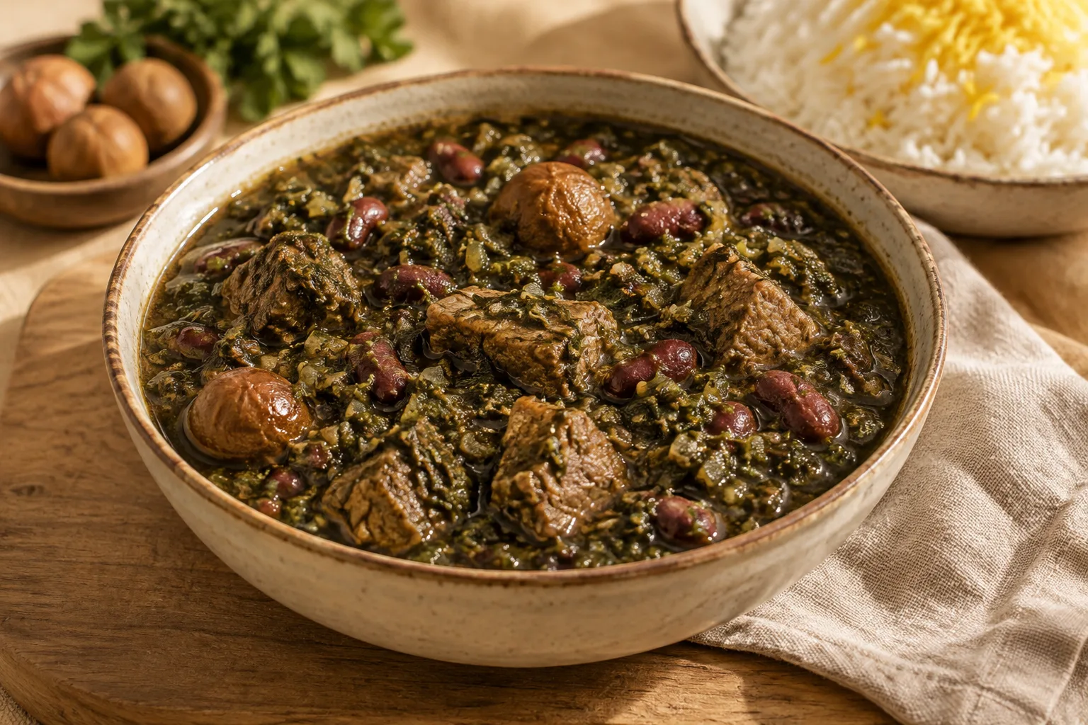 Ghormeh sabzi iraniano