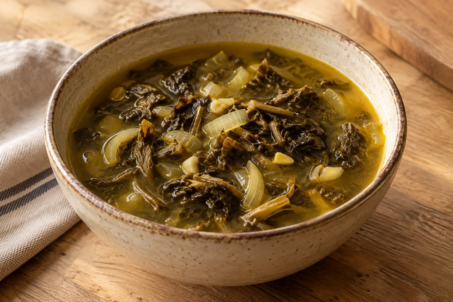 Zuppa nepalese di gundruk
