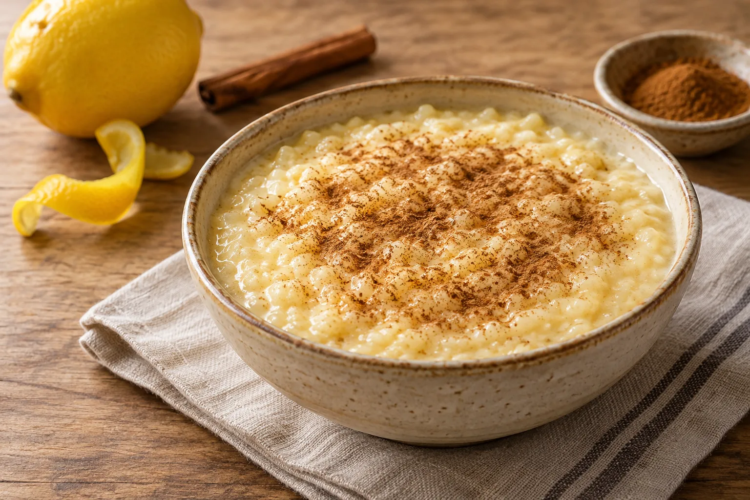 Arroz doce portoghese con tuorli