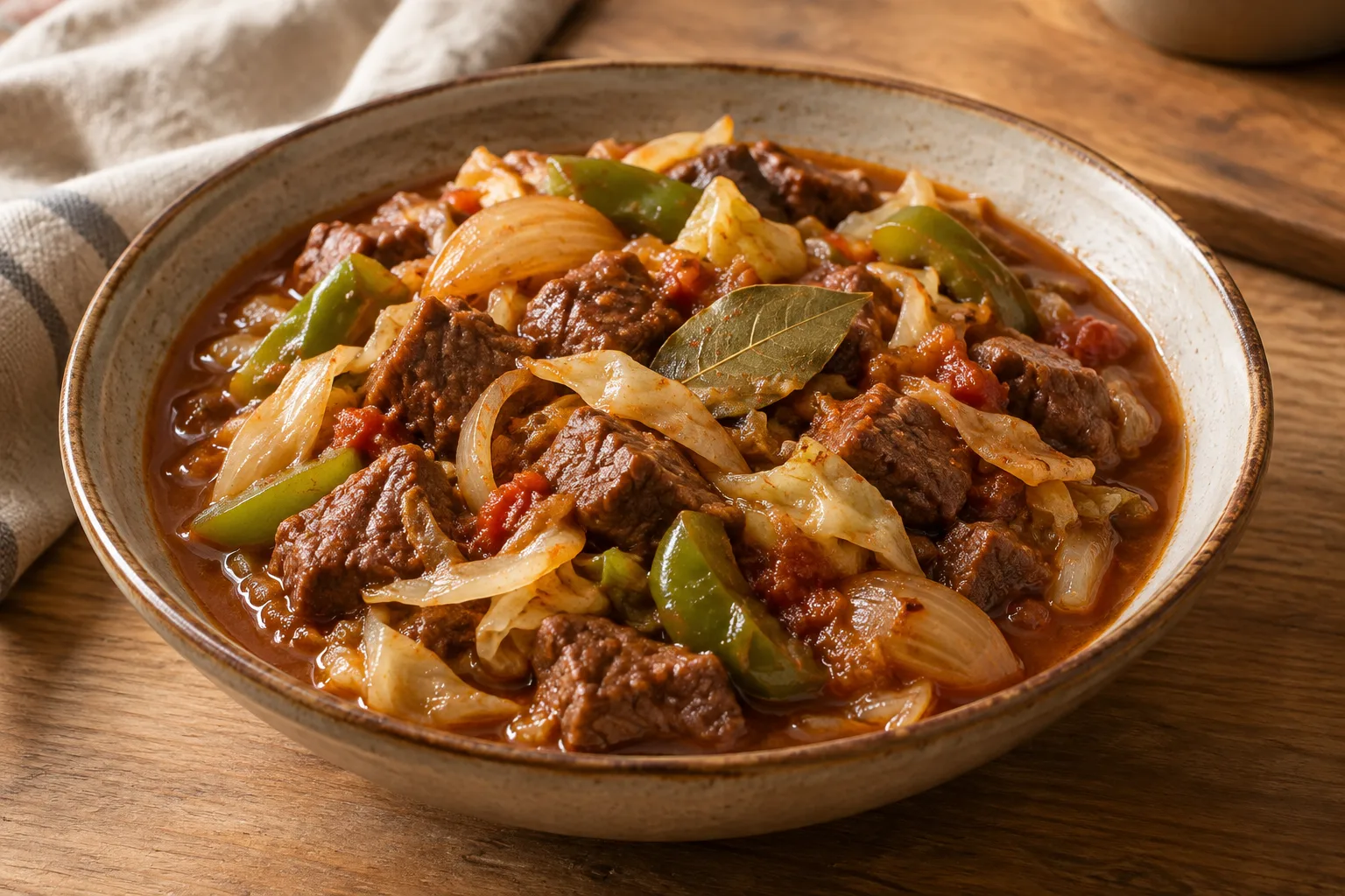 Kuurdak kirguís de carne y verduras
