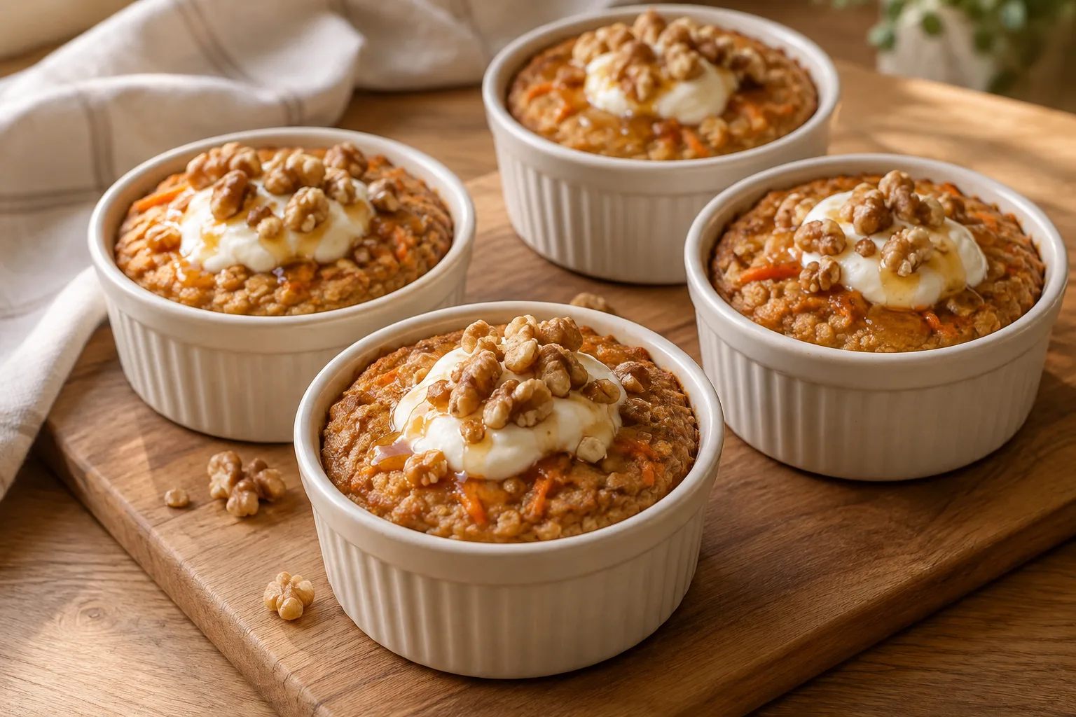 Avena al forno con carota e miele